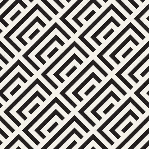 Vector seamless lines mosaic pattern. Modern stylish abstract texture. Repeat Illustrazione stock