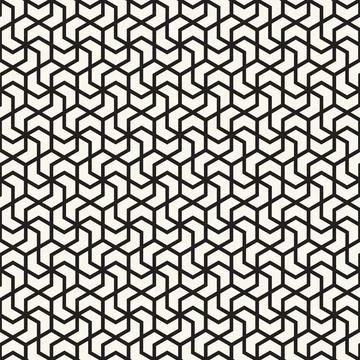 Vector seamless lines mosaic pattern. Modern stylish abstract texture. Repe.. Stock Illustration