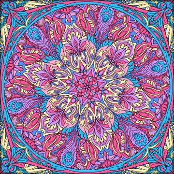 Vector seamless mandala Stock-Illustration