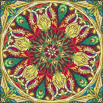 Vector seamless mandala Stock-Illustration