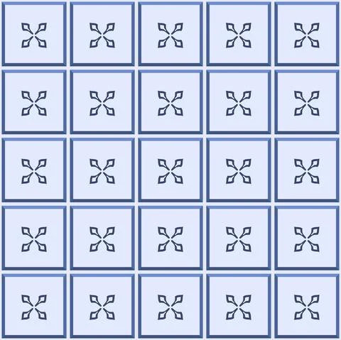 Vector. Seamless mediterranean geometric folk pattern. Talavera template. Stock Illustration