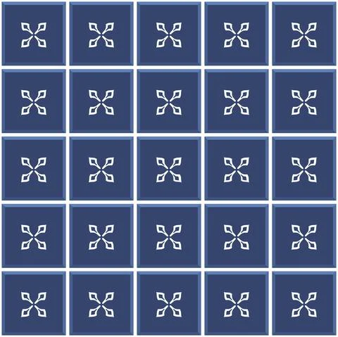 Vector. Seamless mediterranean geometric folk pattern. Talavera template. Stock Illustration