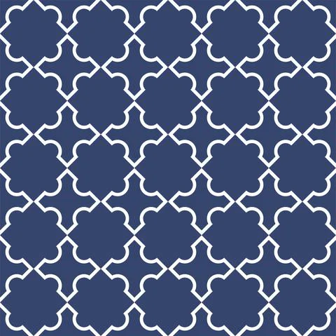 Vector. Seamless mediterranean geometric pattern in patchwork style. Stock Illustration