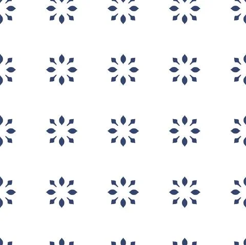 Vector. Seamless mediterranean geometric pattern in patchwork style. Talavera イラスト素材