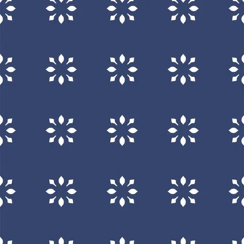 Vector. Seamless mediterranean geometric pattern in patchwork style. Talavera イラスト素材