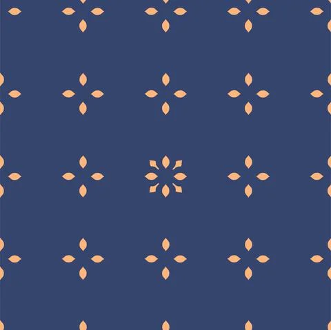 Vector. Seamless mediterranean geometric pattern in patchwork style. Talavera Illustrazione stock