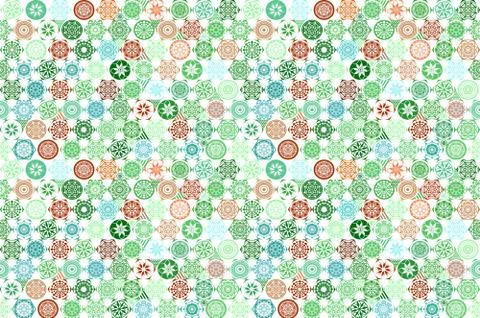 Vector seamless Mega Gorgeous seamless patchwork pattern from dark green and  Illustrazione stock