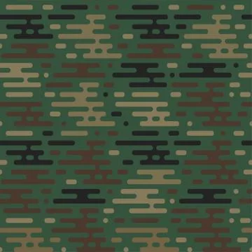 Vector seamless military pattern Stock Illustration