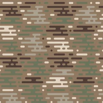 Vector seamless military pattern Stock Illustration