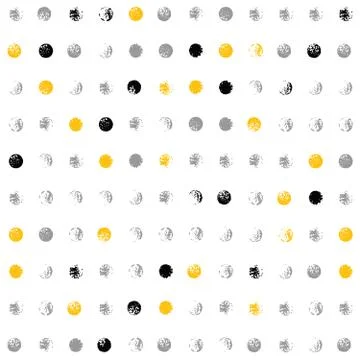 Vector seamless modern polka dot pattern. Stock Illustration