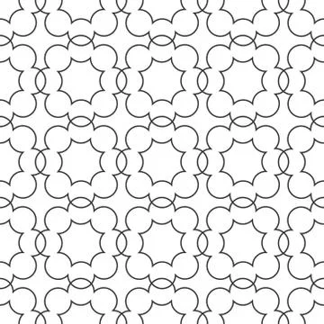 Vector seamless monochrome pattern of arbitrary lines of the square. Stock il Illustrazione stock