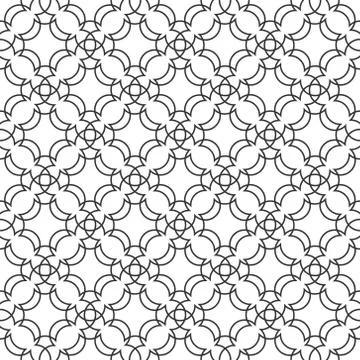 Vector seamless monochrome pattern of arbitrary lines of the square. Stock il Stock Illustration