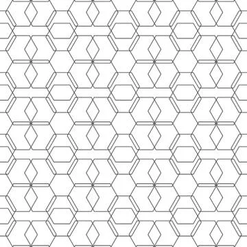Vector seamless monochrome pattern of arbitrary lines of the square. Stock il Stock Illustration