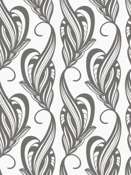 Vector seamless  monochrome pattern Stock-Illustration