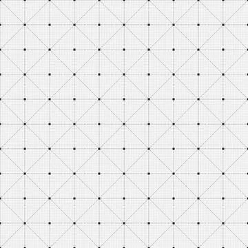 Vector seamless monochrome wired grid pattern design background Stock Illustration