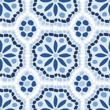 Vector seamless Moroccan mosaic pattern イラスト素材