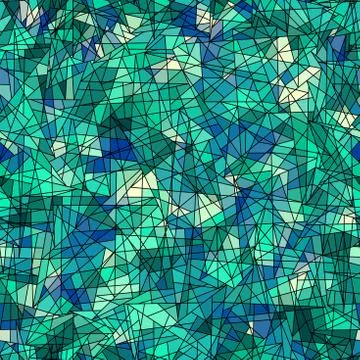 Vector seamless mosaic art pattern. Art background. Stock Illustration