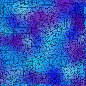 Vector seamless mosaic art pattern. Art background. Stock Illustration
