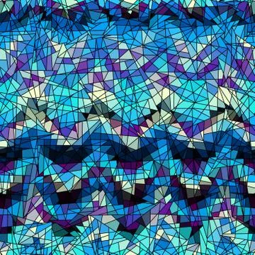 Vector seamless mosaic art pattern. Art background. 스톡 일러스트