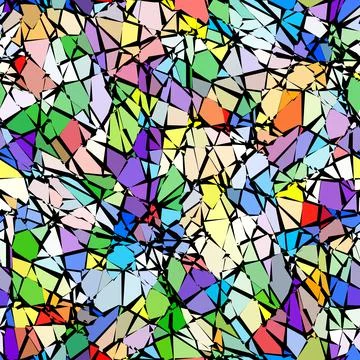 Vector seamless mosaic art pattern. Art background. 스톡 일러스트