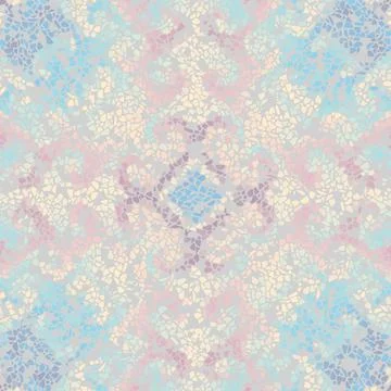 Vector seamless mosaic art pattern. Art background. 스톡 일러스트