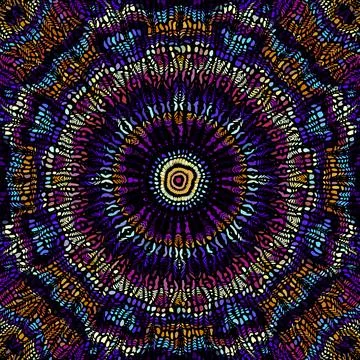 Vector seamless mosaic art pattern. Art background. Stock Illustration
