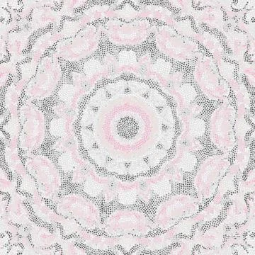 Vector seamless mosaic art pattern. Art background. Stock Illustration