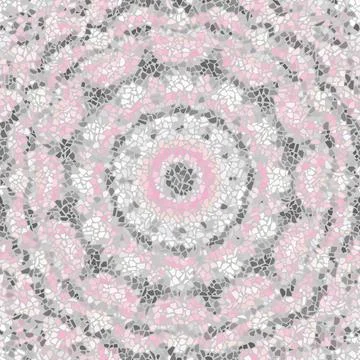 Vector seamless mosaic art pattern. Art background. Stock Illustration