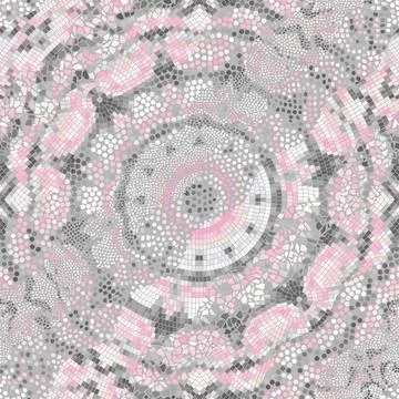 Vector seamless mosaic art pattern. Art background. 스톡 일러스트