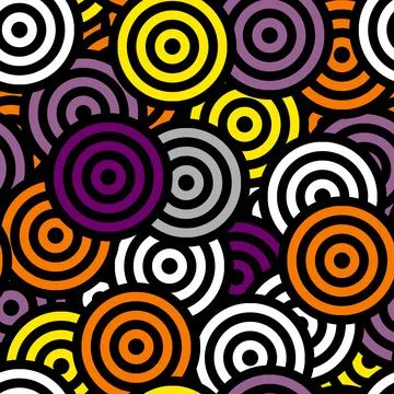 Vector seamless mosaic art pattern. Art background. イラスト素材