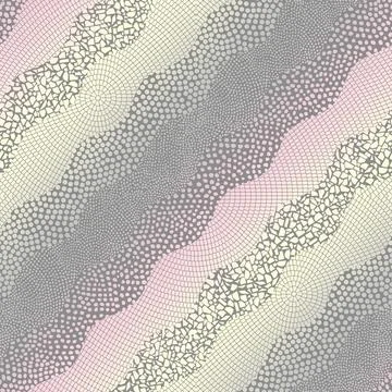 Vector seamless mosaic art pattern. Art background. 库存插图