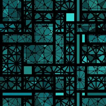 Vector seamless mosaic art pattern. Art background. 스톡 일러스트