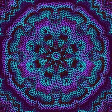 Vector seamless mosaic art pattern. Art background. Mandala image 스톡 일러스트