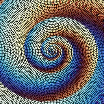 Vector seamless mosaic art pattern. Art background. 스톡 일러스트
