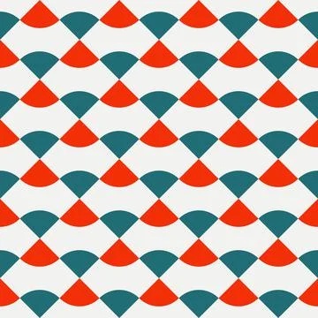 Vector seamless mosaic pattern - colorful geometric design. Repeatable abstract Stock Illustration