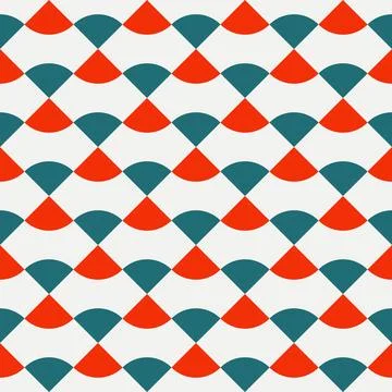 Vector seamless mosaic pattern - colorful geometric design. Repeatable abstract Stock Illustration