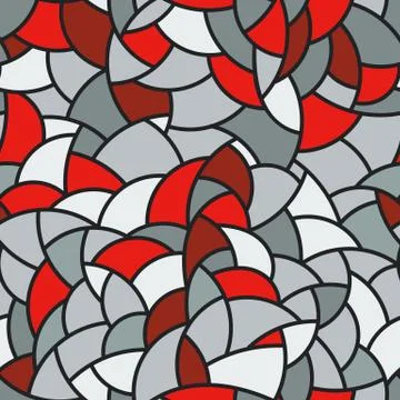 Vector seamless mosaic pattern of polygonal elements Stock Illustration