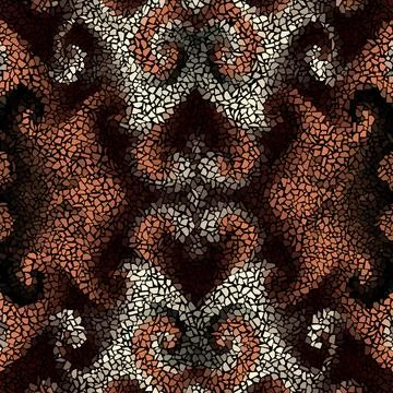 Vector seamless mosaic tile pattern. Ceramic tiles background. Stock Illustration