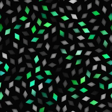 Vector Seamless Multicolor Gradient Rhombus Jumble Pattern イラスト素材