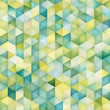 Vector Seamless Multicolor Gradient Triangle Shape Grid Geometric Pattern Illustrazione stock