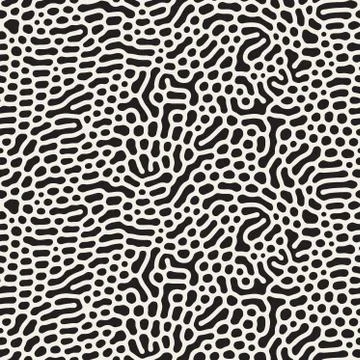 Vector Seamless  Organic Rounded Shapes Foam Pattern Illustrazione stock