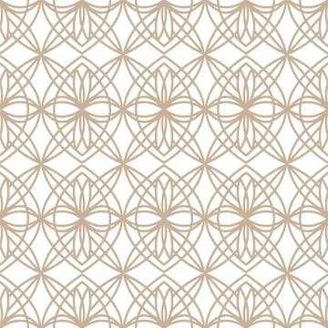 Vector seamless oriental pattern - simple geometric design. Abstract trendy Stock Illustration