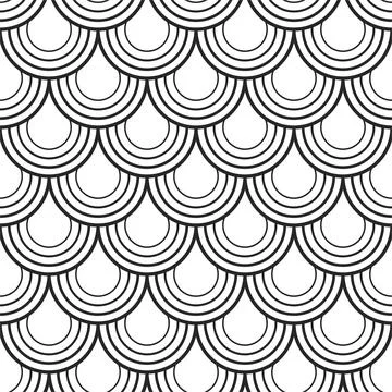 Vector seamless ornamental pattern - elegant black and white design. Repeatable 库存插图
