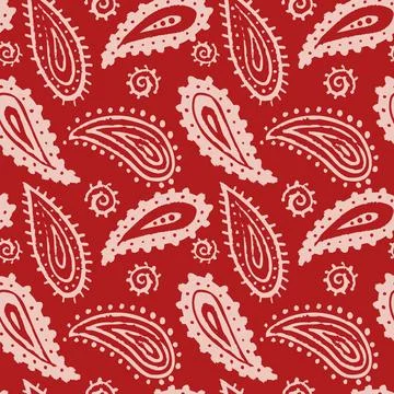 Vector seamless paisley pattern in vintage style. Retro pattern of abstract.. Illustrazione stock