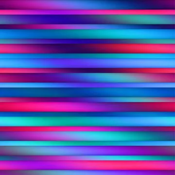 Vector Seamless Parallel Color Lines Gradient Mesh Pattern in Pink Blue and Stock Illustration