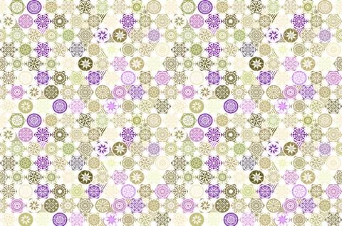 Vector seamless patchwork background from brown pink and white ornaments, geo 스톡 일러스트