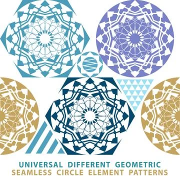 Vector seamless patchwork background from dark blue and white ornaments, geom 스톡 일러스트