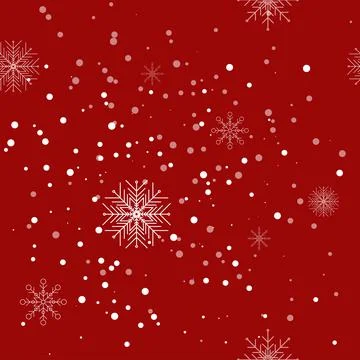 Vector seamless patern. Christmas and New Year background. Snowflakes Stock Illustration