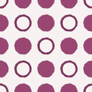 Vector seamless pattern. Abstract background with round brush 스톡 일러스트