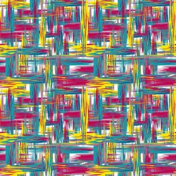 Vector seamless pattern. Abstract background with brush strokes. Hand drawn Stock Illustration